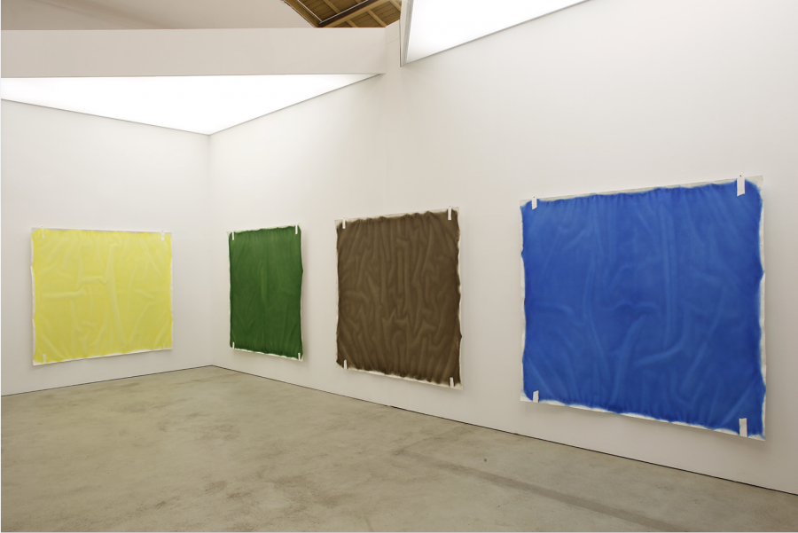 Installation image, Andreas Johnen, Five Colours, 2016 Galerie Jochen Hempel